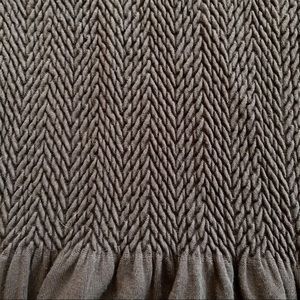 Elietian Gathered Long-sleeve Tunic Top